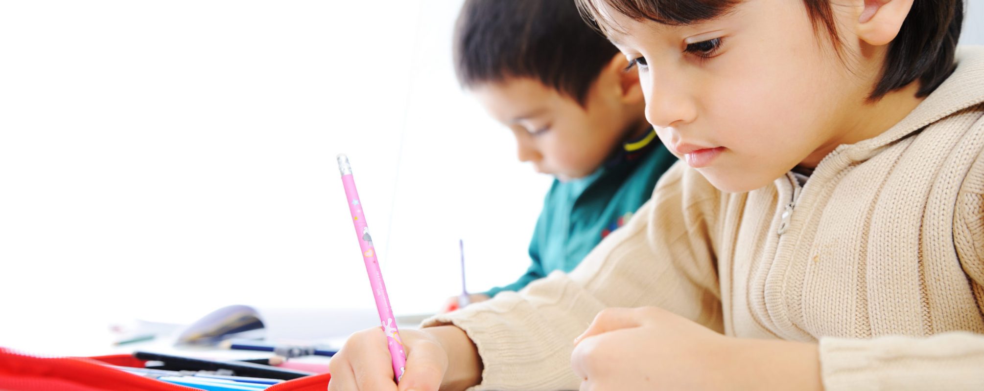 Learning process, cute children Learning process, cute children